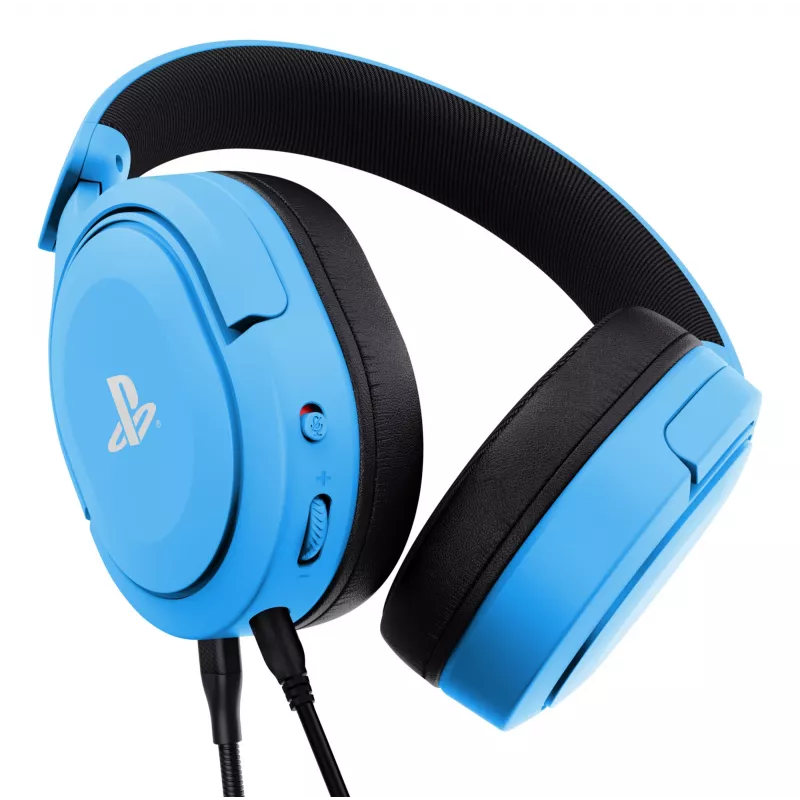 Trust GXT 498B Forta headset káblový headset s hlavovým mostom herný modrý