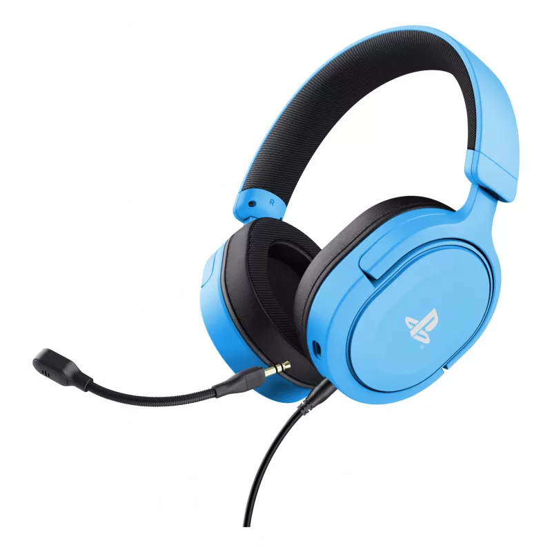 Trust GXT 498B Forta headset káblový headset s hlavovým mostom herný modrý