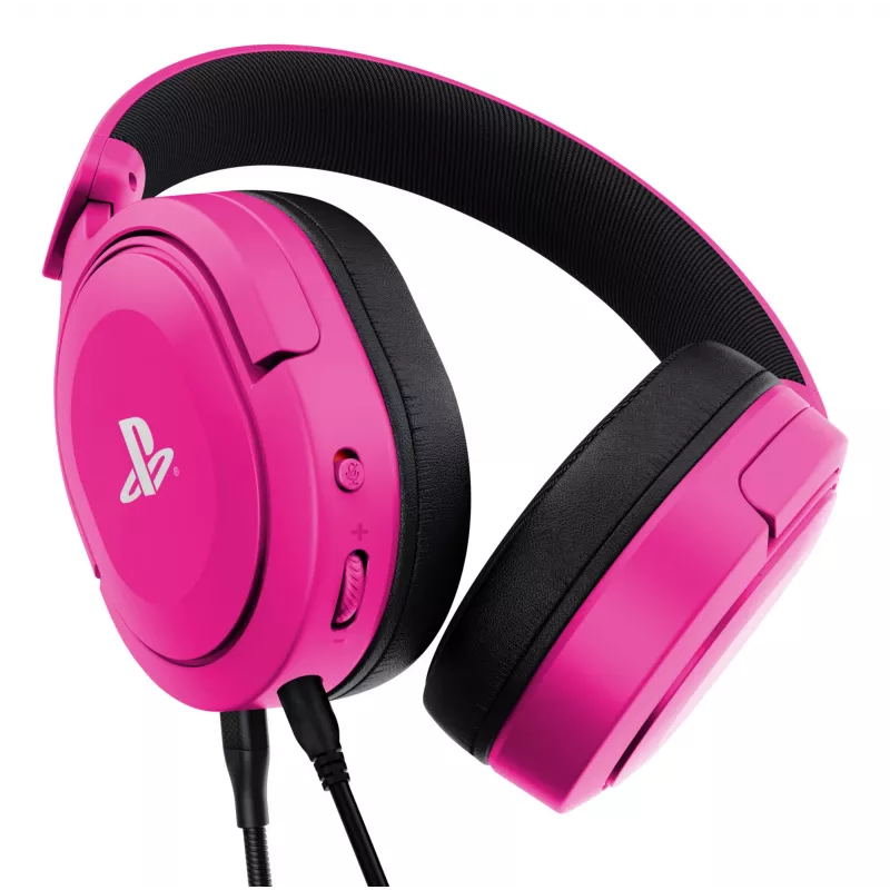 Trust GXT 498P Forta headset káblový s hlavovým mostom herný ružový