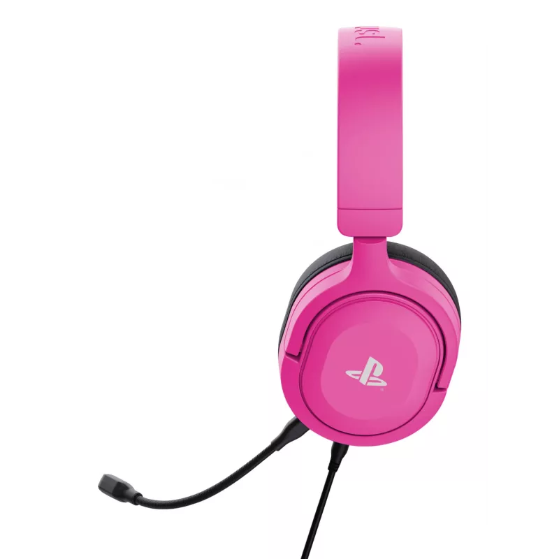 Trust GXT 498P Forta headset káblový s hlavovým mostom herný ružový
