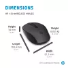 HP 150 bezdrôtová myš, pre pravákov aj ľavákov, optická, RF Wireless, 1600 dpi, čierna
