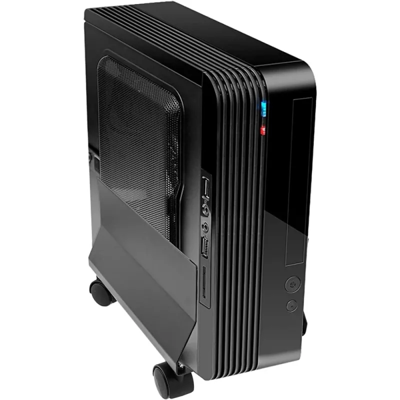 Techly ICA-CS 34 držiak CPU/PC s kolieskami, nastaviteľný, kovový, čierny