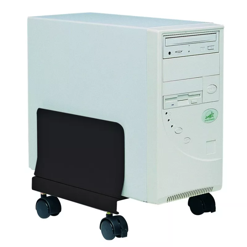 Techly ICA-CS 34 držiak CPU/PC s kolieskami, nastaviteľný, kovový, čierny