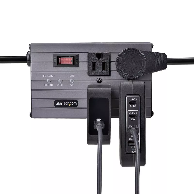 StarTech.com 140W USB-C nástenná nabíjačka, 3x USB-C/1x USB-A, PD 3.1 medzinárodný GaN napájací zdroj pre MacBook/Dell XPS/Inspiron