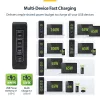 StarTech.com 140W USB-C nástenná nabíjačka, 3x USB-C/1x USB-A, PD 3.1 medzinárodný GaN napájací zdroj pre MacBook/Dell XPS/Inspiron