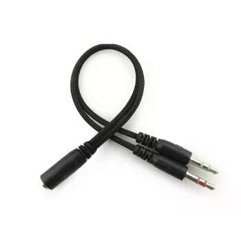 Sandberg MiniJack Headset Saver, káblový, hovory/hudba, 20 - 20000 Hz, 71 g, headset, čierny