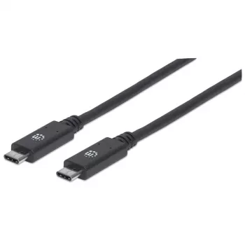 USB-C kábel Manhattan USB31C5C1M 1m konektor samec na konektor samec čierny