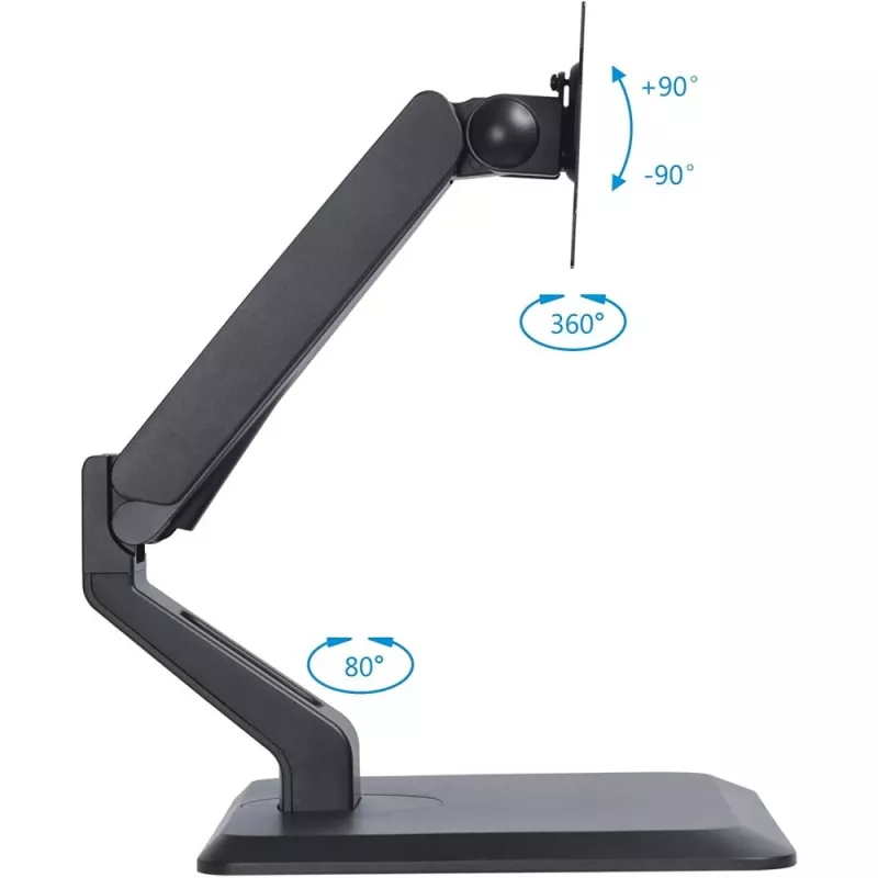 Techly ICA-LCD 35TS stolový stojan pre dotykový monitor, 17 – 32 palcov, do 10 kg, VESA 75x75/100x100, plynová pružina, čierny