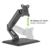 Techly ICA-LCD 35TS stolový stojan pre dotykový monitor, 17 – 32 palcov, do 10 kg, VESA 75x75/100x100, plynová pružina, čierny