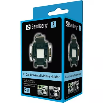 Sandberg In Car Universal Mobile Holder, mobilný telefón/smartphone, pasívny držiak, auto, čierny
