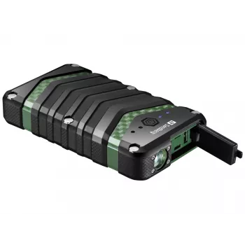 Sandberg Survivor Powerbank 20000, 20000 mAh, lítium-iónová (Li-Ion), čierna, zelená