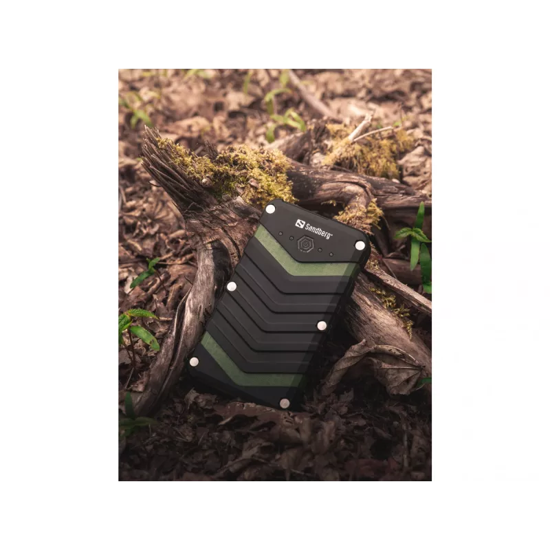 Sandberg Survivor Powerbank 20000, 20000 mAh, lítium-iónová (Li-Ion), čierna, zelená