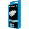 Sandberg AC Charger Dual USB 2.4+1A EU, interiérová, AC, USB, 5 V, čierna, biela