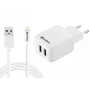 Sandberg AC nabíjačka EU Lightning 2.4A, interiérová, AC, 5 V, biela