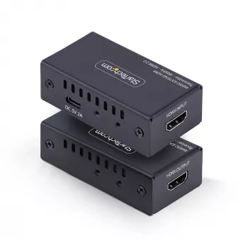 StarTech.com HDMI extender cez CAT5e/CAT6, 4K 60Hz, do 200ft (60m), sada vysielača a prijímača, napájanie cez kábel, kompaktný dizajn