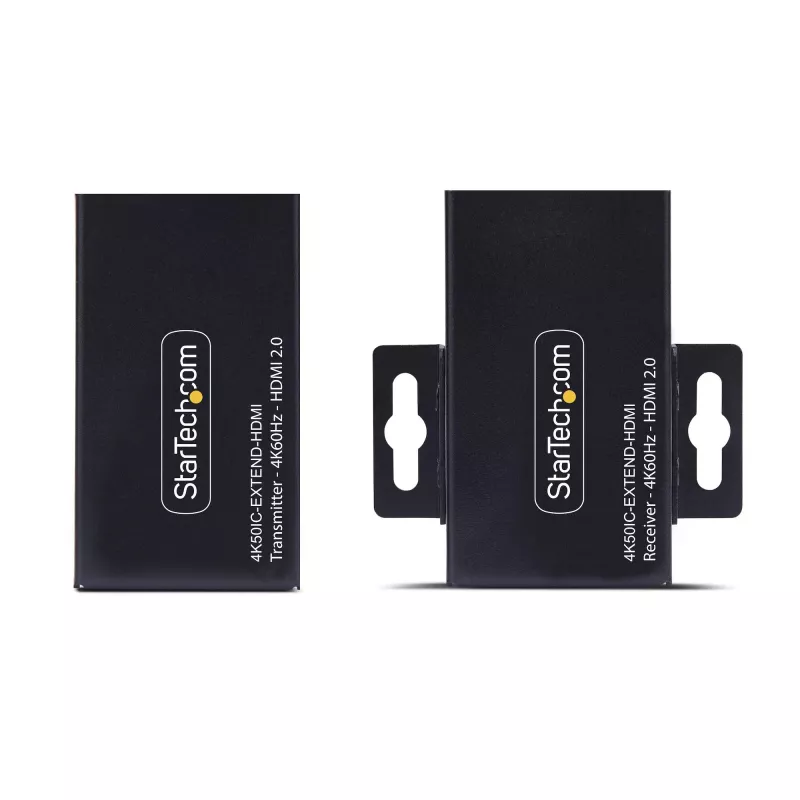 StarTech.com HDMI extender cez CAT5e/CAT6, 4K 60Hz, do 200ft (60m), sada vysielača a prijímača, napájanie cez kábel, kompaktný dizajn