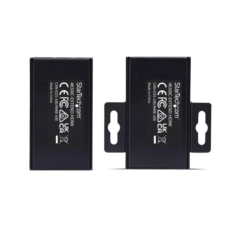 StarTech.com HDMI extender cez CAT5e/CAT6, 4K 60Hz, do 200ft (60m), sada vysielača a prijímača, napájanie cez kábel, kompaktný dizajn