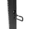 StarTech.com 4-stĺpový 15U mobilný open-frame serverový rack, štvrstĺpový 19-palcový sieťový rack s kolieskami, pojazdný rack s nastaviteľnou hĺbkou pre počítače/AV/dáta/IT vybavenie – otočné kolieska, vyrovnávacie nožičky alebo montáž na podlahu