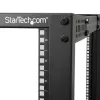 StarTech.com 4-stĺpový 25U mobilný open-frame serverový rack, štvrstĺpový 19-palcový sieťový rack s kolieskami, pojazdný rack s nastaviteľnou hĺbkou pre počítače/AV/dáta/IT vybavenie – kolieska, vyrovnávacie nožičky alebo montáž na podlahu
