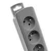 Power Extension Qoltec 50275 1.8m 5 AC zásuviek interiérová sivá
