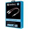 Sandberg adaptér pre headset Dual-Einfach, 3,5-mm-TRS, konektor samec, konektor samica, biely