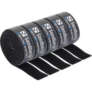 Sandberg suchý zips na káble balenie 5 ks, suchý zips na káble, čierna, 1000 mm, 73 g, 50 mm, 50 mm