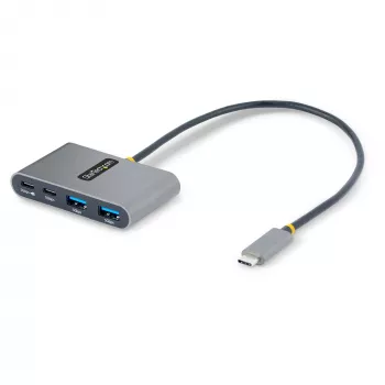 StarTech.com 4-portový USB-C hub so 100W Power Delivery Pass-Through – 2x USB-A + 2x USB-C – USB 3.0 5Gbps – 1ft (30cm) dlhý kábel – prenosný USB Type-C na USB-A/C hub