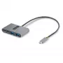 StarTech.com 4-portový USB-C hub so 100W Power Delivery Pass-Through – 2x USB-A + 2x USB-C – USB 3.0 5Gbps – 1ft (30cm) dlhý kábel – prenosný USB Type-C na USB-A/C hub