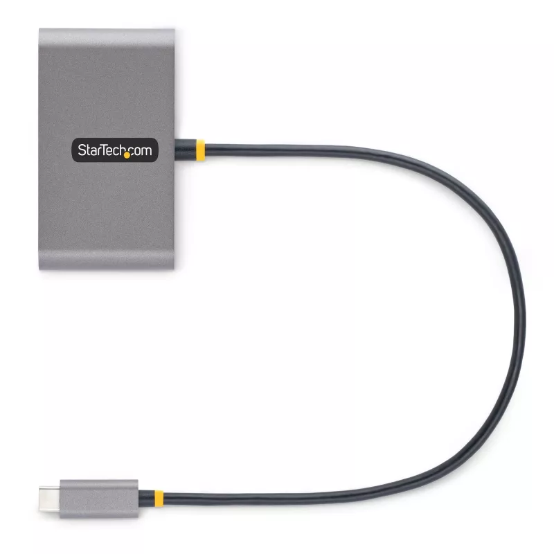 StarTech.com 4-portový USB-C hub so 100W Power Delivery Pass-Through – 2x USB-A + 2x USB-C – USB 3.0 5Gbps – 1ft (30cm) dlhý kábel – prenosný USB Type-C na USB-A/C hub
