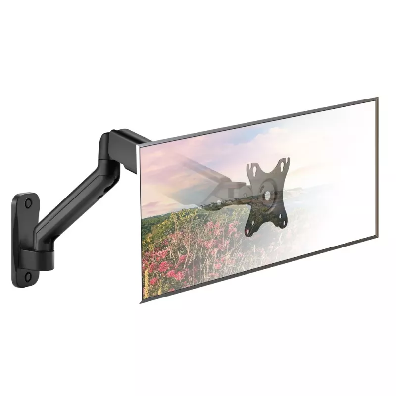 Techly ICA-LCD G112E otočný nástenný držiak s plynovou pružinou, pre 1 displej 17-32 palcov (43-81,3 cm), 9 kg