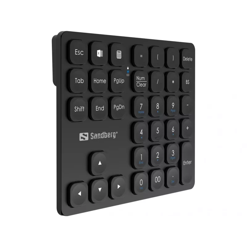 Numerická klávesnica Sandberg Wireless Numeric Keypad Pro membránová 36 klávesov