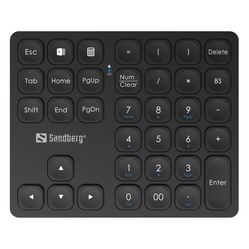 Numerická klávesnica Sandberg Wireless Numeric Keypad Pro membránová 36 klávesov