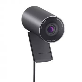 DELL Pro 2K webkamera – WB5023, 2560 x 1440 pixelov, Full HD, 60 fps, 1280x720@24fps, 1280x720@30fps, 1280x720@60fps, 1920x1080@24fps, 1920x1080@30fps, 1920x1080@60fps,..., 4x, auto