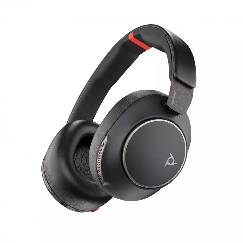 HP Poly Voyager Surround 85 UC USB-C headset +USB-C/A adaptér +nabíjacia stanica