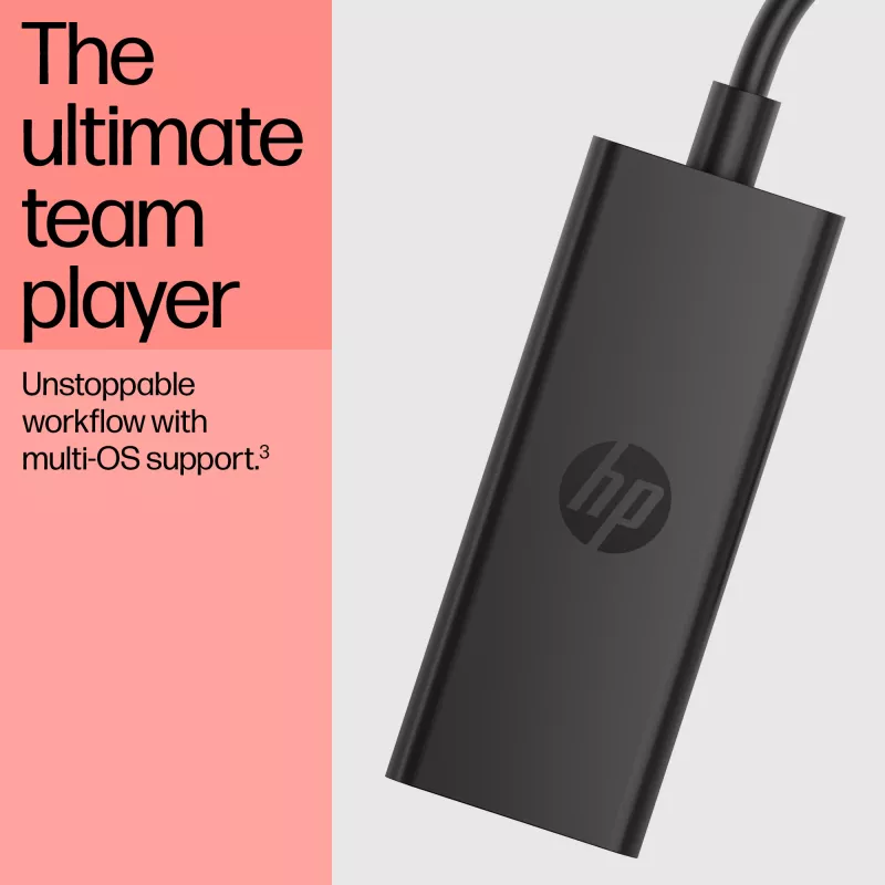 HP 8Y8Y1AA adaptér z USB-C na DisplayPort G2, 8K (7680 x 4320), čierny