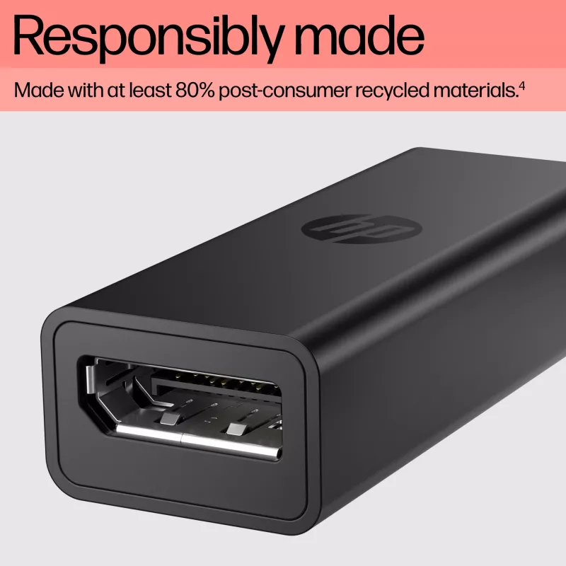 HP 8Y8Y1AA adaptér z USB-C na DisplayPort G2, 8K (7680 x 4320), čierny