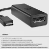 HP 8Y8Y1AA adaptér z USB-C na DisplayPort G2, 8K (7680 x 4320), čierny