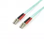 StarTech.com 2m (6ft) LC/UPC na LC/UPC OM3 multimódový optický kábel, plný duplex 50/125µm zipcord kábel, 100G, nízky útlm vloženia, LSZH optický patch kábel