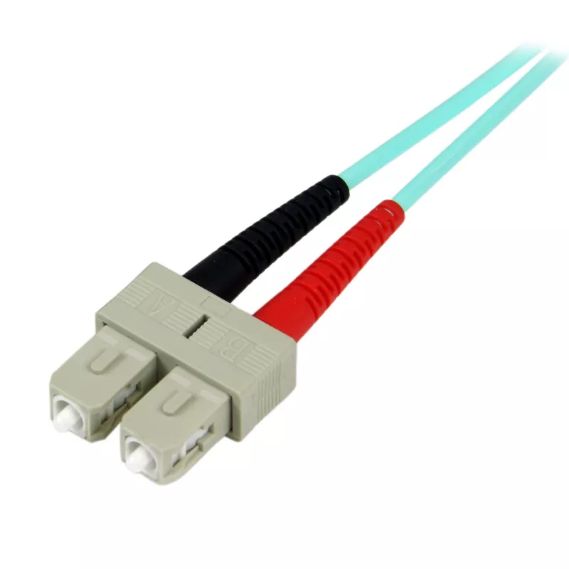 StarTech.com 2m (6ft) LC/UPC na SC/UPC OM3 multimódový optický kábel, plný duplex 50/125µm zipcord optický kábel, 100G, nízky útlm vloženia, LSZH optický patch kábel