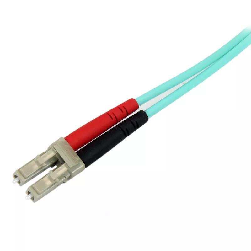 StarTech.com 2m (6ft) LC/UPC na SC/UPC OM3 multimódový optický kábel, plný duplex 50/125µm zipcord optický kábel, 100G, nízky útlm vloženia, LSZH optický patch kábel