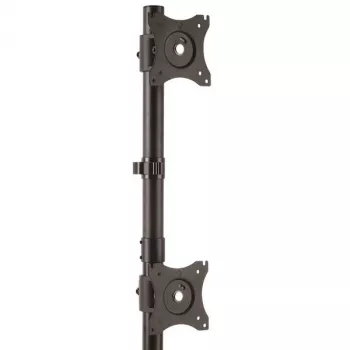 StarTech.com stojan na dva monitory – vertikálny, samostatne stojaci, 10 kg, 33 cm (13 palcov), 68,6 cm (27 palcov), 100 x 100 mm, čierny