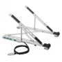 Targus AWU100205GL stojan na notebook so 4-portovým USB hubom, 25,4–39,6 cm (10–15,6 palca), strieborný