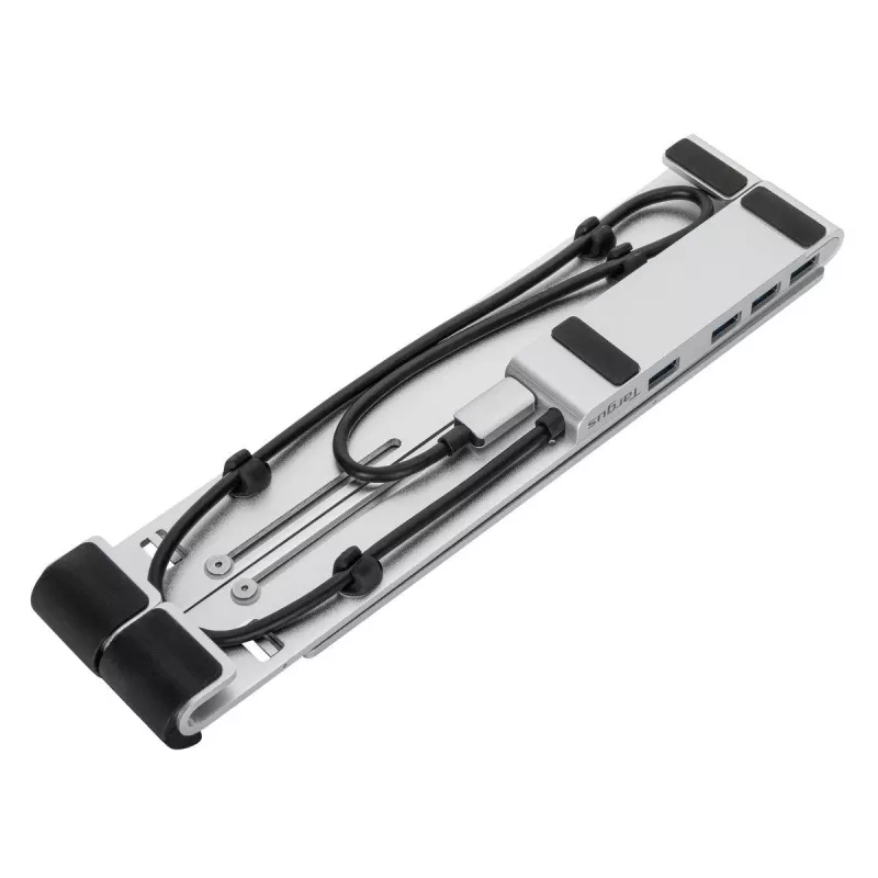 Targus AWU100205GL stojan na notebook so 4-portovým USB hubom, 25,4–39,6 cm (10–15,6 palca), strieborný