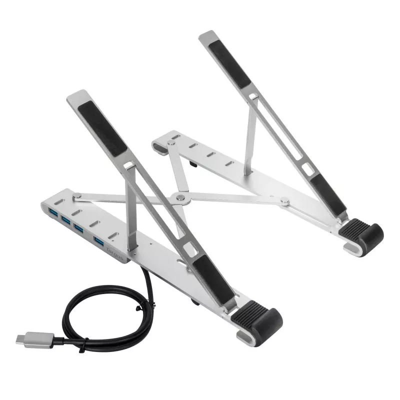 Targus AWU100205GL stojan na notebook so 4-portovým USB hubom, 25,4–39,6 cm (10–15,6 palca), strieborný