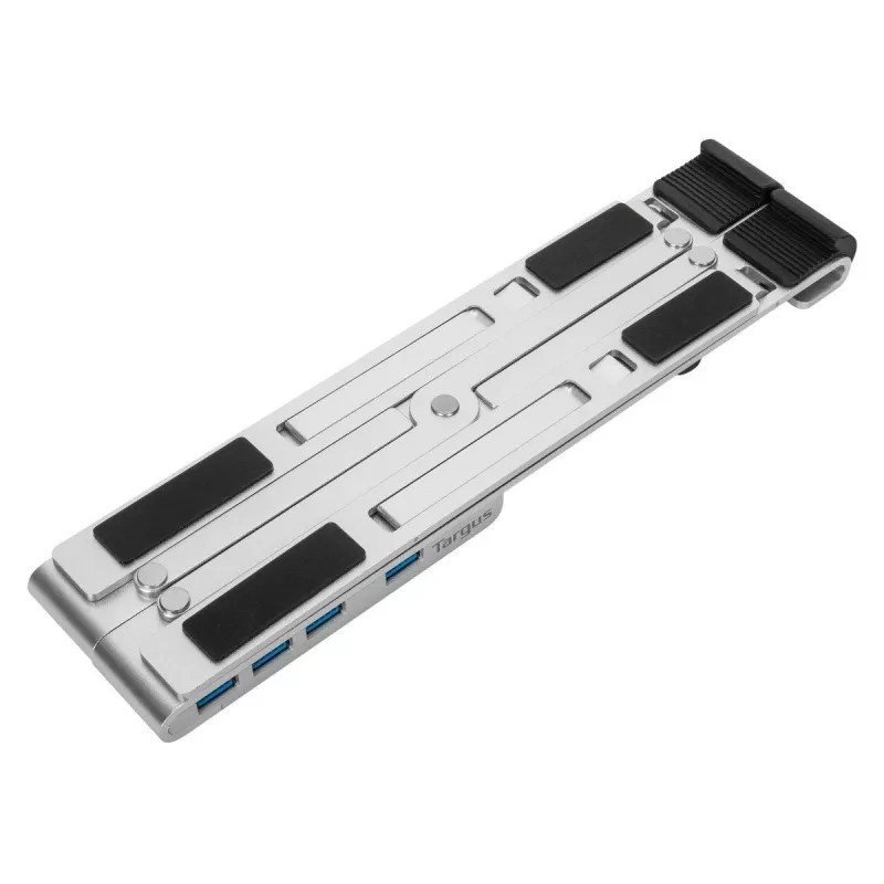 Targus AWU100205GL stojan na notebook so 4-portovým USB hubom, 25,4–39,6 cm (10–15,6 palca), strieborný