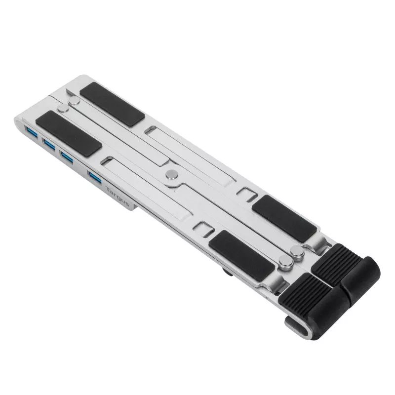 Targus AWU100205GL stojan na notebook so 4-portovým USB hubom, 25,4–39,6 cm (10–15,6 palca), strieborný