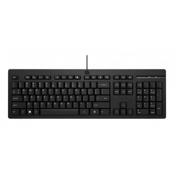 HP 125 káblová klávesnica, Full-Size (100 %), káblová, USB, čierna