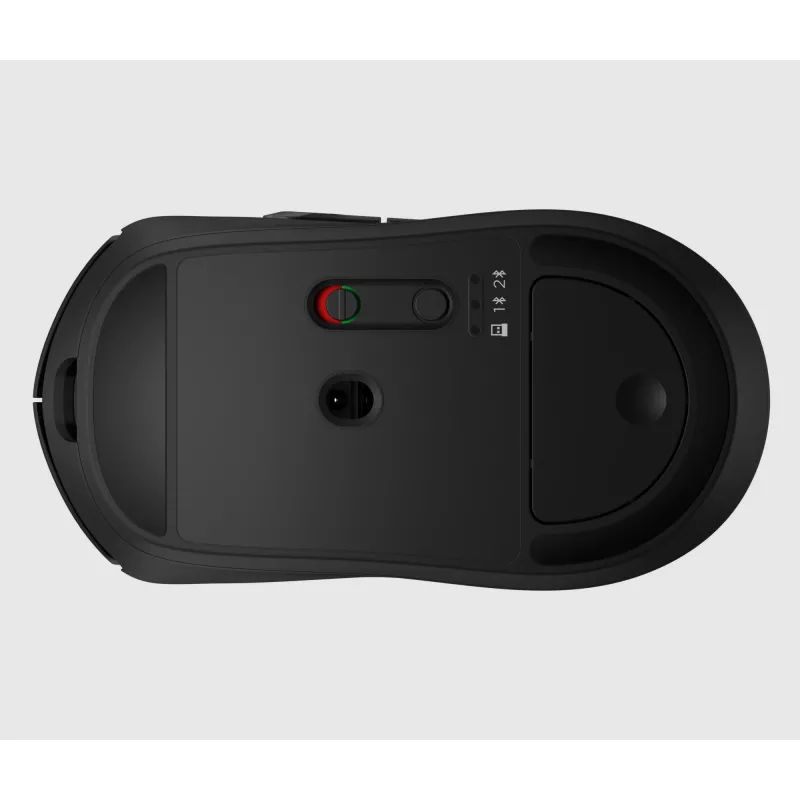 HP 700 nabíjateľná bezdrôtová myš, obojručná, RF Wireless + Bluetooth, 6000 DPI, čierna