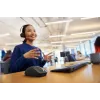 HP 700 nabíjateľná bezdrôtová myš, obojručná, RF Wireless + Bluetooth, 6000 DPI, čierna