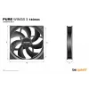 be quiet! Pure Wings 3 140mm ventilátor do počítačovej skrine 14 cm čierny 1 kus